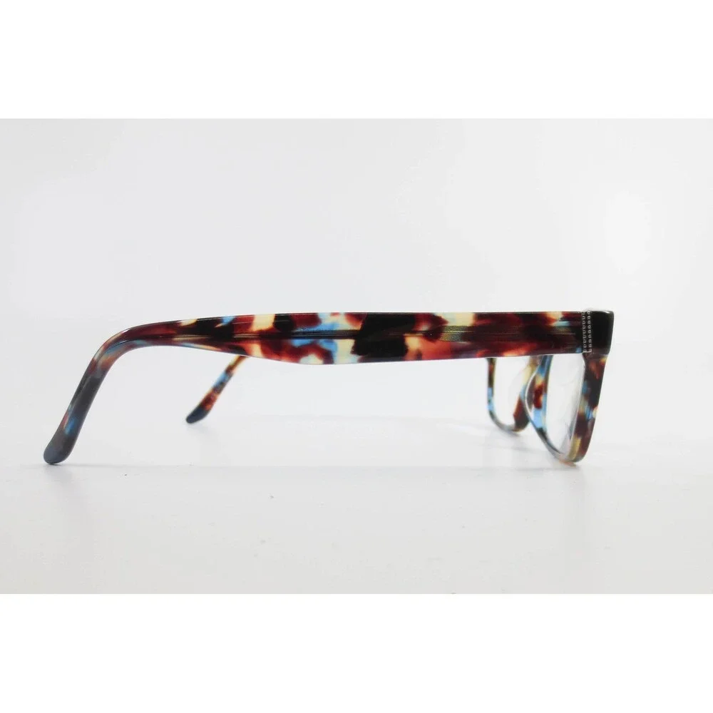 Christian Siriano CM 202111 Brown Blue Tortoise Rectangular Eyeglasses 53-16-135
